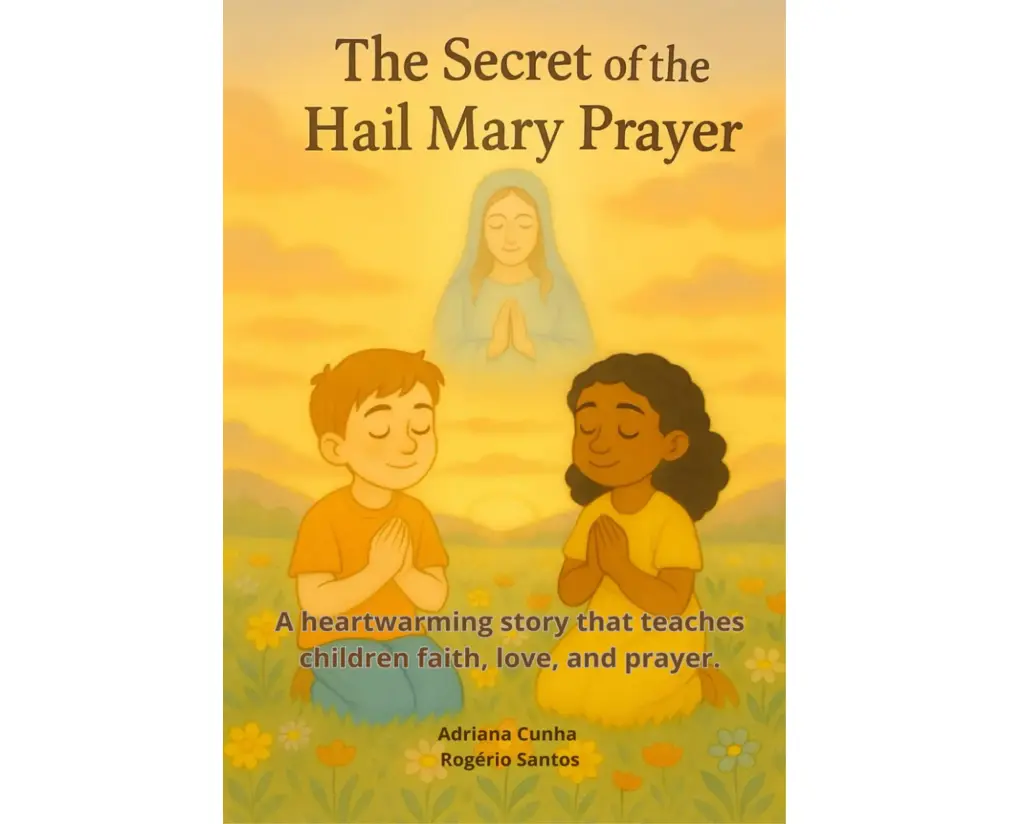 Cover of The Secret of the Hail Mary Prayer, an illustrated Catholic story for children